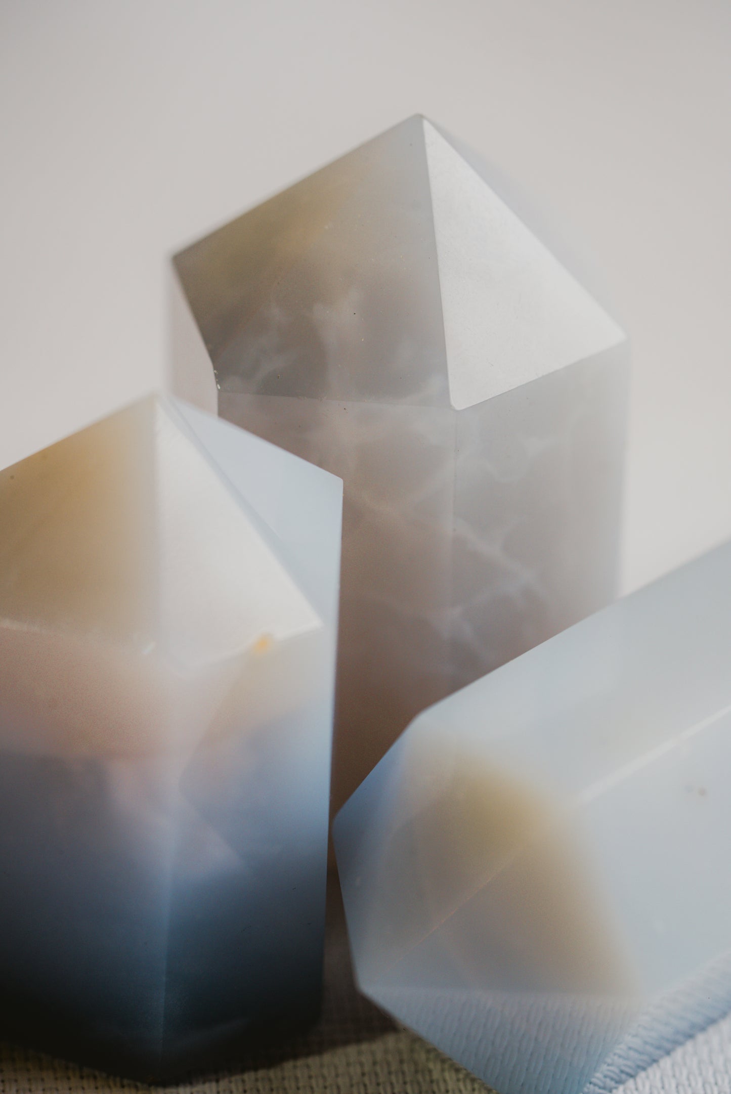 Blue Chalcedony Mini Tower – Mini Blue Chalcedony Tower for Calm, Clarity, and Timeless Elegance
