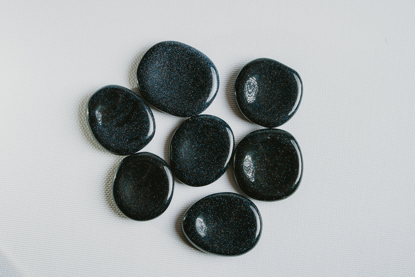 Blue Goldstone Mini Disc – Mini Blue Goldstone Disc for Inspiration and Starry Elegance
