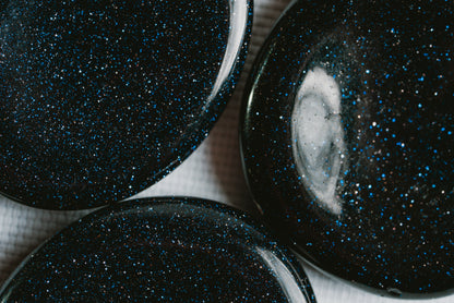 Blue Goldstone Mini Disc – Mini Blue Goldstone Disc for Inspiration and Starry Elegance