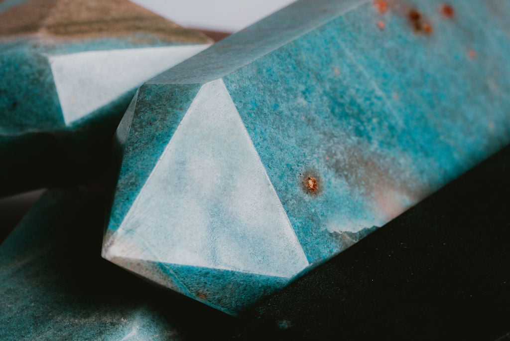 Blue Trolleite Tower – Rare Mineral for Calm, Focus, and Inner Connection