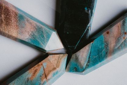 Blue Trolleite Tower – Rare Mineral for Calm, Focus, and Inner Connection