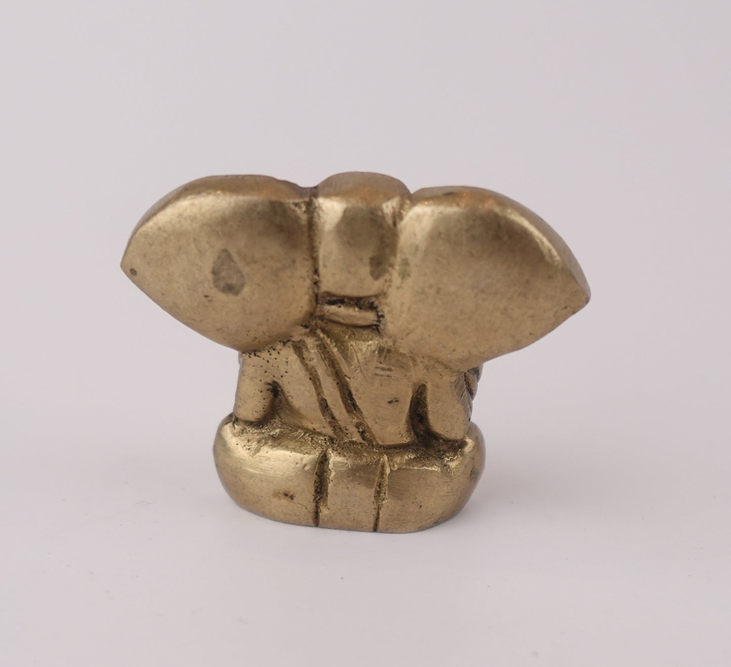 Brass Ganesha Statue with Large Ears – Decorative Symbol of Wisdom and Prosperity
