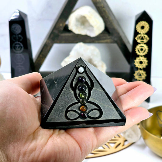 Obsidian-Pyramid-with-Chakra-Stones-for-Protection-and-Energetic-Alignment