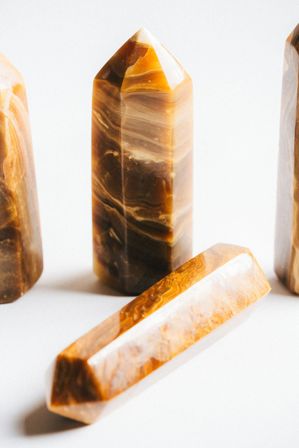 Chocolate Calcite Tower – Decorative Chocolate Calcite Tower for Stability and Warm Energy