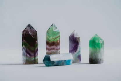 Fluorite Tower – Decorative Fluorite Tower for Focus, Protection, and Visual Harmony