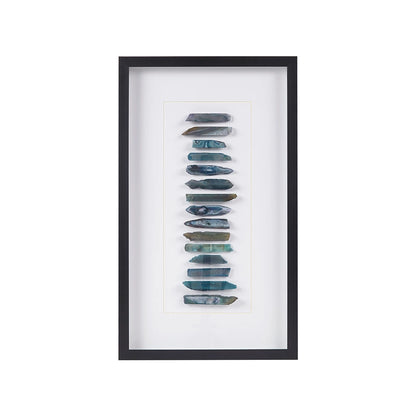 Genuine Agate Stones Wall Art Shadow Box – Natural Elegance for Contemporary Spaces
