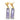 Gold-Plated Rectangle Gemstone Drop Earrings