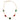 Gold Tone Multi-Stone Necklace