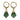 Green Aventurine Point Drop Earrings
