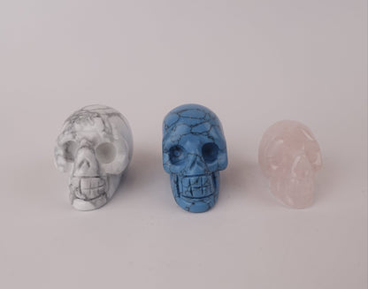 Hand-Carved Stone Skull – Decorative Hand-Carved Skull for Transformation, Energy, and Mindful Style