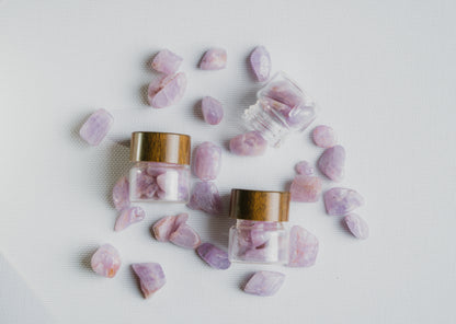 Kunzite Mini Jar – Delicate Stone for Emotional Harmony and Heart Connection