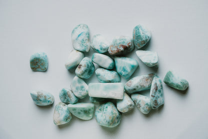 Larimar Pocket Crystal – Caribbean Stone for Calm, Expression, and Emotional Connection