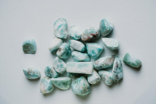 Larimar Pocket Crystal – Caribbean Stone for Calm, Expression, and Emotional Connection