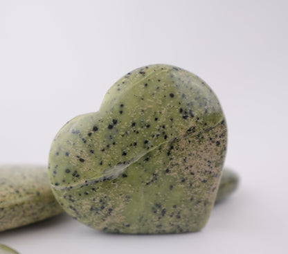 Lizardite serpentine Heart – Decorative Serpentine Heart for Love, Balance, and Natural Connection
