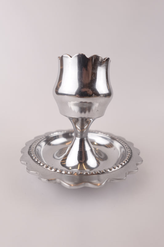 Lunar Silver Incense Holder – Elegant Minimalism for Rituals, Meditation, and Daily Well-Being