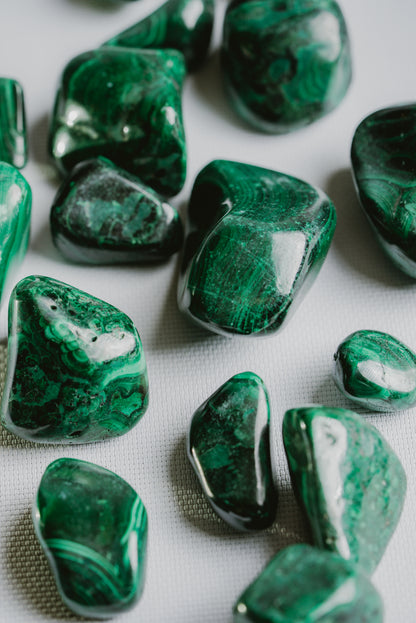 Malachite Pocket Crystal – Stone of Protection, Grounding, and Natural Style