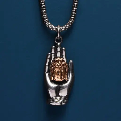 Gold-and-Silver-Stainless-Steel-Talisman-for-Protection-and-Awareness