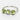 Peridot Three-Stone Ring in Sterling Silver 925