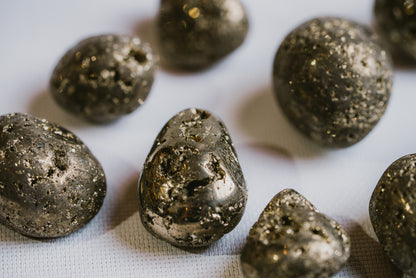 Pyrite Pocket Stone – Metallic Mineral for Protection, Abundance, and Inner Strength