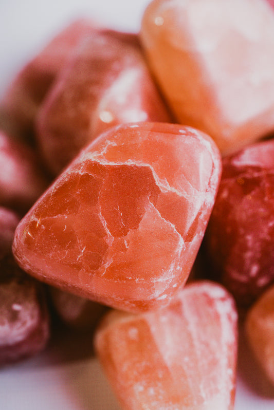 Rose Calcite Pocket Crystal – Gentle Stone for Emotional Balance, Calm, and Inner Connection