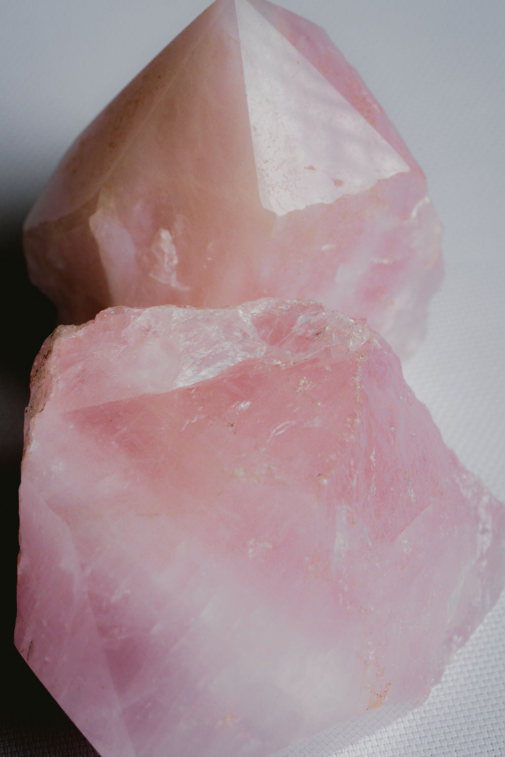 Rose Quartz Raw Point – Love, Harmony, and Emotional Clarity