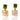 Rose Quartz & Peridot Gold Drop Earrings