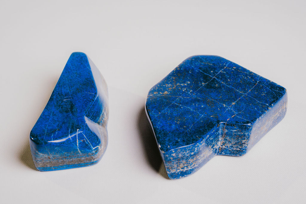 Self-Standing Lapis Lazuli Set – Decorative Lapis Lazuli Figures for Wisdom and Mental Clarity