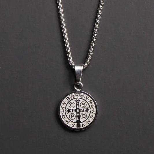 Silver-Gold-Stainless-Steel-Protection-Amulet