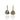 Triangle Drop Studs
