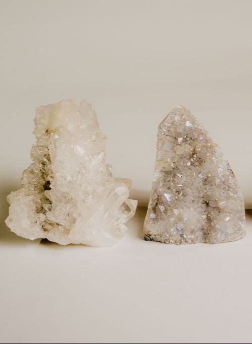 Aura Quartz Geode – Amplifying Crystal for Clarity, Energy, and Balance