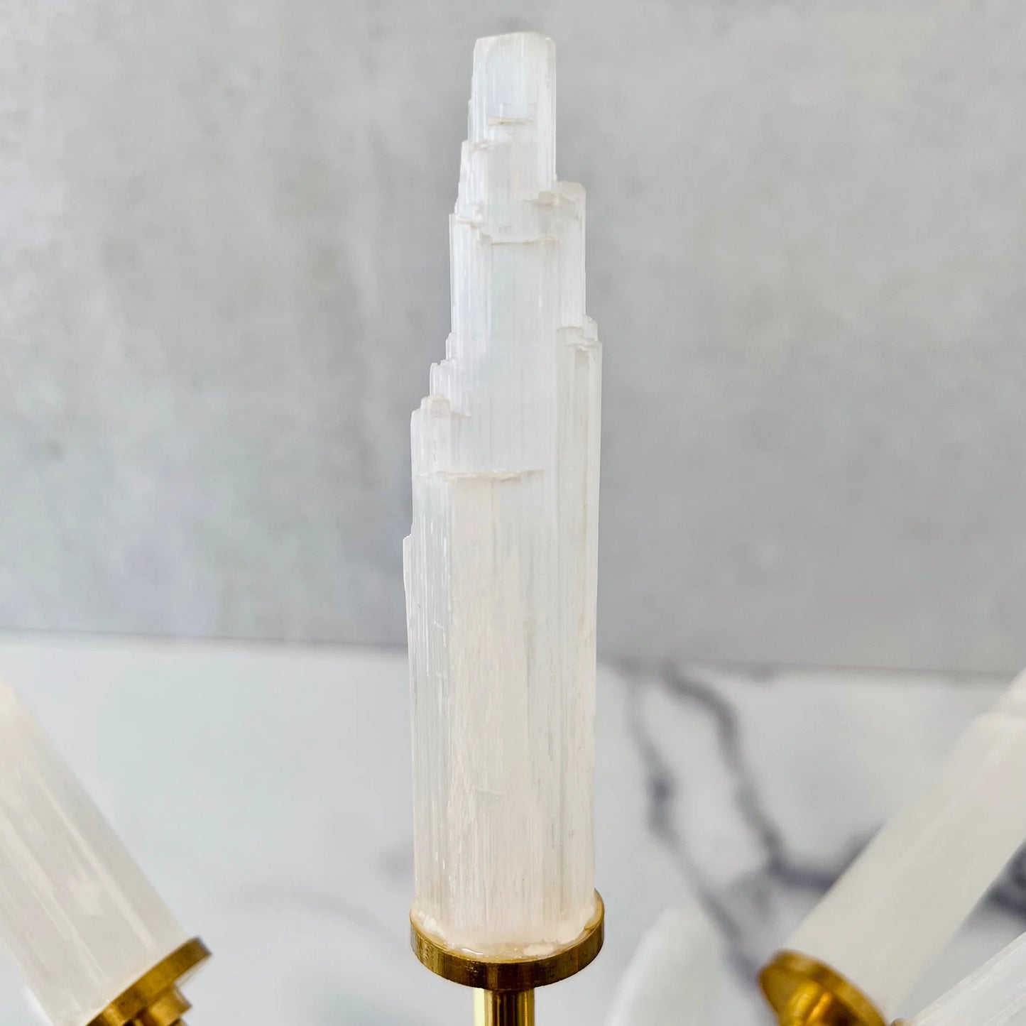 Lunar Core – Selenite and Pyrite Energy Globe for Clarity and Protection